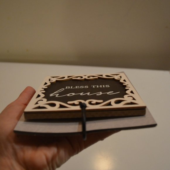 Hanging Sign with a Hook 'Bless This House' - Picture 3 of 5